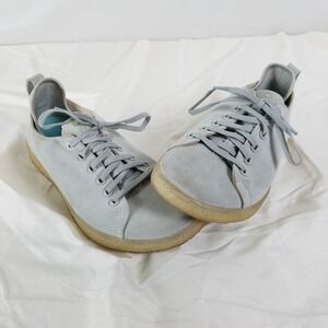Bluprint Shoes Womens 7.5 Gray Suede Low‎ Top Lace Up Athletic Sneakers